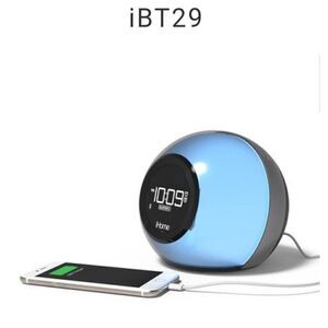 Ihome Bluetooth alarm clock, with color change.